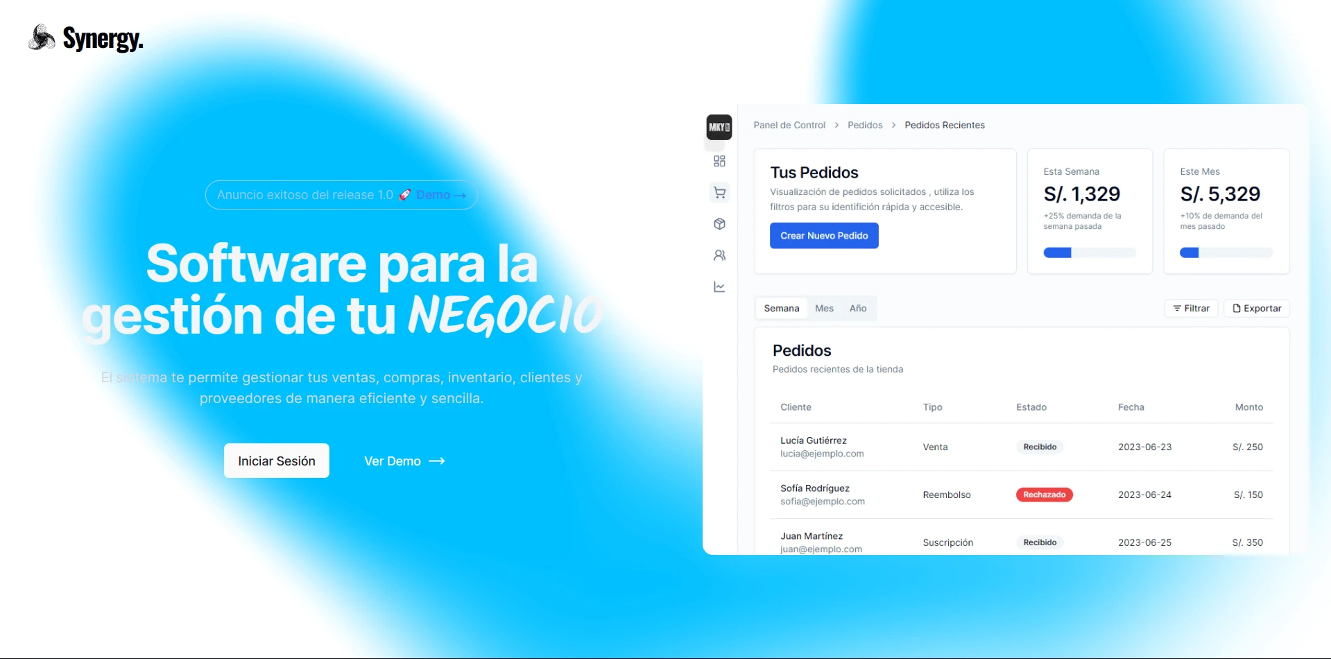 Screenshot de Sinergy MKY